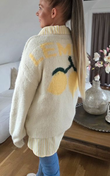 Ciao Milano lemon strik cardigan 381276