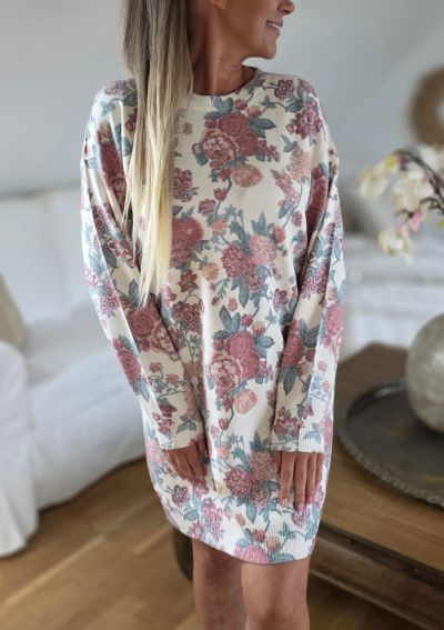 Unigirl tunika kjole med blomster print Rose