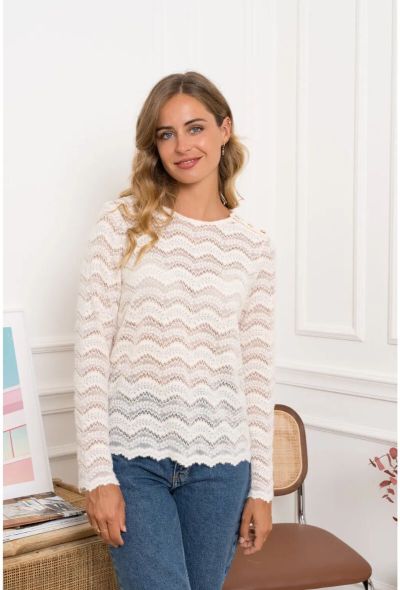 Kilky Blonde bluse 3239 creme