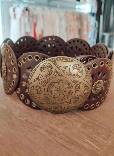 Boho medalje bælte mørk