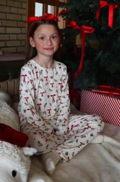 Liberte Alma LS Tshirt Kids 9659 RED BOW CREME