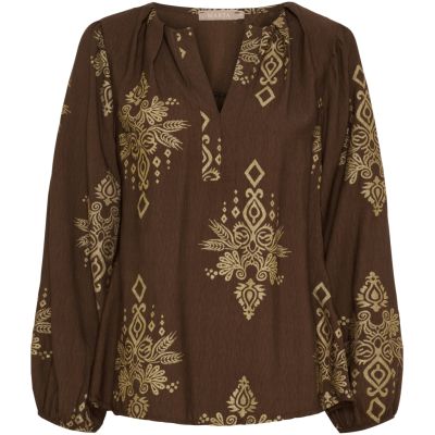 Marta De Chateau - Bayleaf skjorte bluse 7705 brun