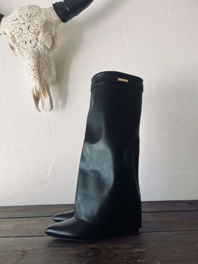 Marquiiz Støvler med kilehæl 9623 sort