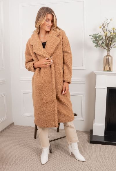New Lolo teddy coat 39B camel