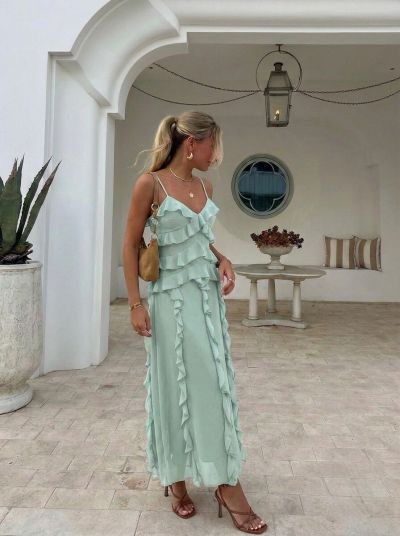 Copperose lang Sea dress 1612 Light green