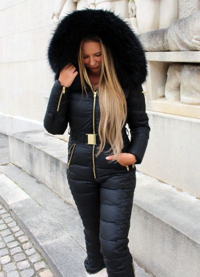 Rock and Blue Ciara jumpsuit black med sort pels