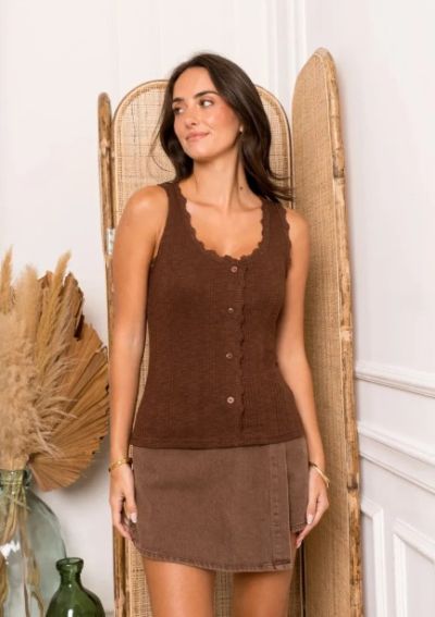 Kilky top med blonde Brun