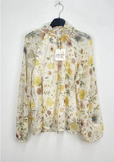 Lovika flower bluse 13758 gul