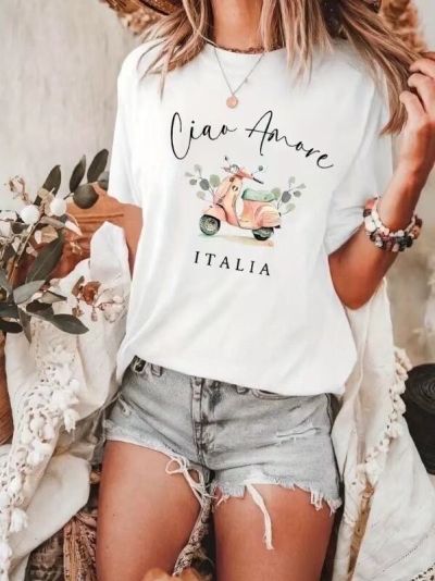 Estee brown Ciao Amore t shirt 2206 hvid