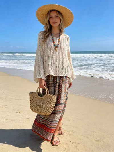 Saison du vent let beach strik 31973 Flere farver 