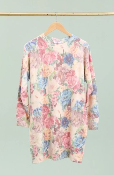 Unigirl tunika kjole med blomster print Peony