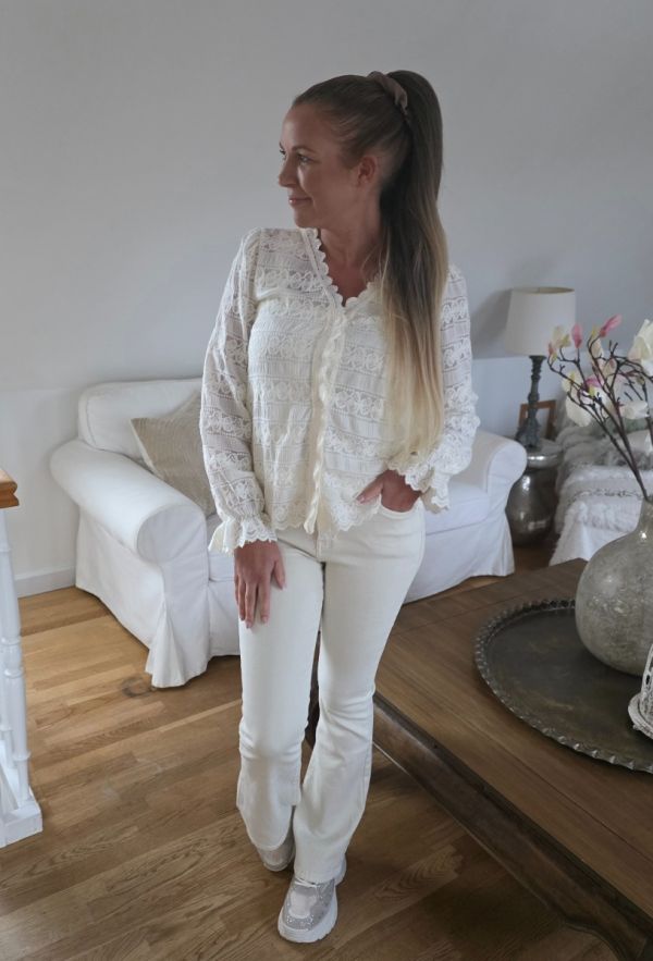 Kilky Blonde skjorte 3224 creme