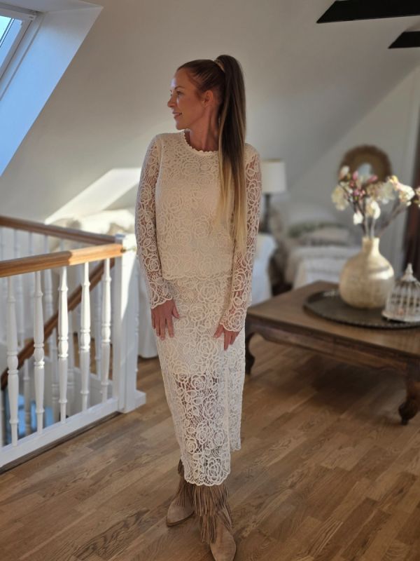 Cerise Blue blonde bluse 2482 creme