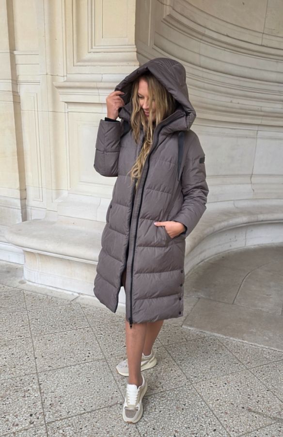 Rock and Blue Camilla Coat Mole Brown