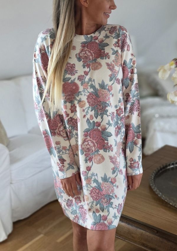 Unigirl tunika kjole med blomster print Rose