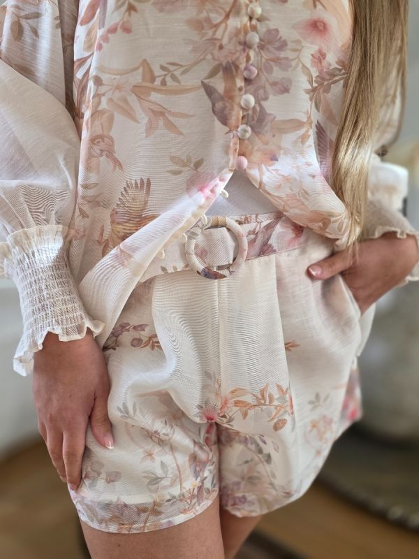 Moocci LUX flower sæt 0274 beige print