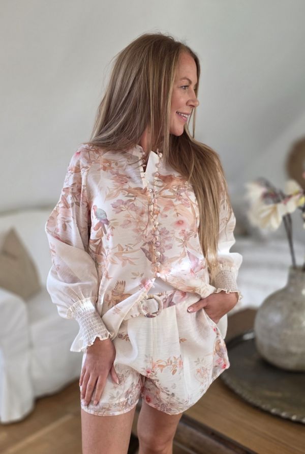 Moocci LUX flower sæt 0274 beige print