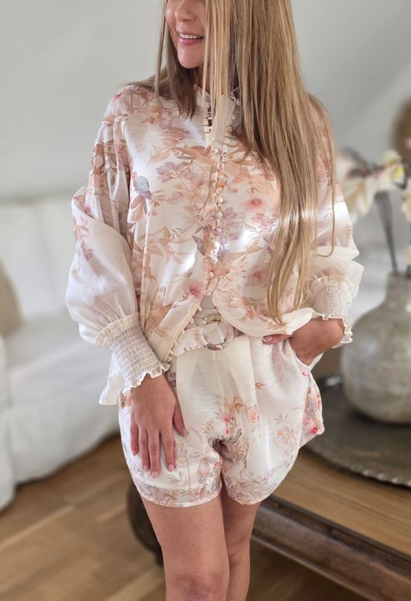 Moocci LUX flower sæt 0274 beige print