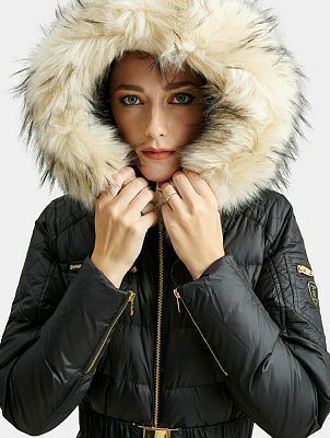 Rock and Blue Ciara jumpsuit Black med hvid faux fur 