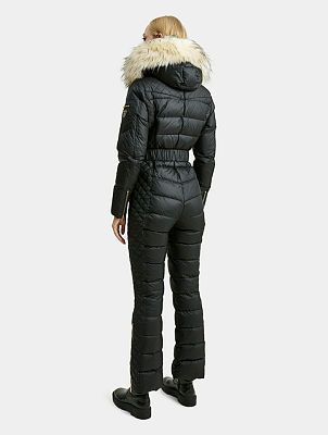 Rock and Blue Ciara jumpsuit Black med hvid faux fur 