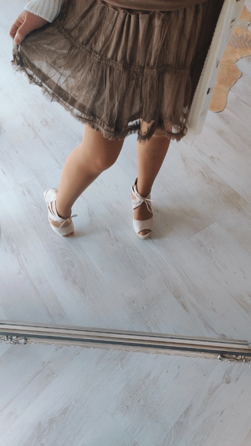 kilky Vita nederdel 6187 taupe kvinde