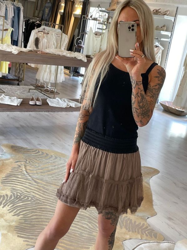 kilky Vita nederdel 6187 taupe kvinde