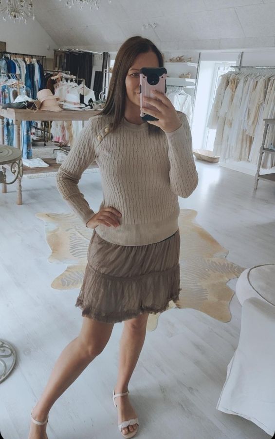 kilky Vita nederdel 6187 taupe kvinde