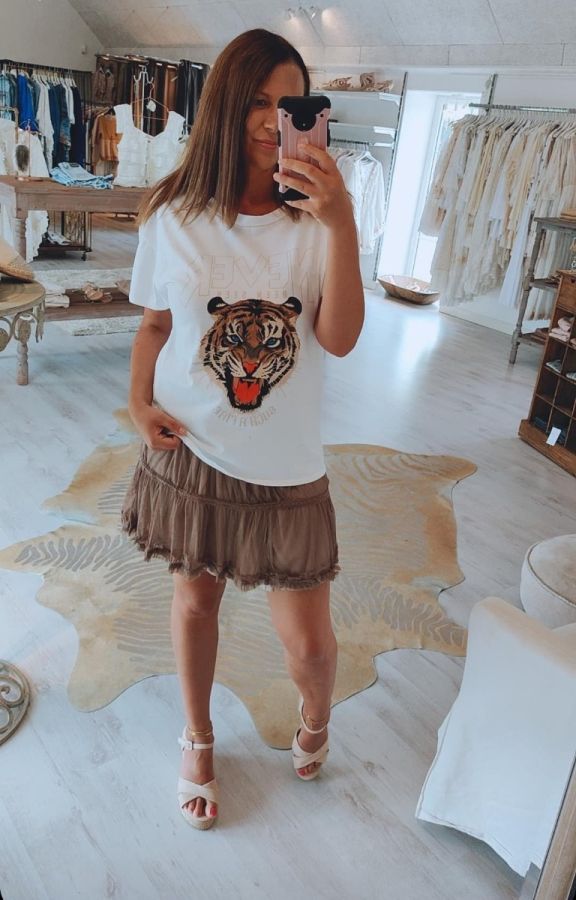 kilky Vita nederdel 6187 taupe kvinde