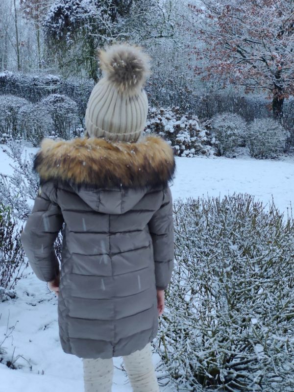 Rock and Blue Beam kids Jakke Falcon med Natur faux fur