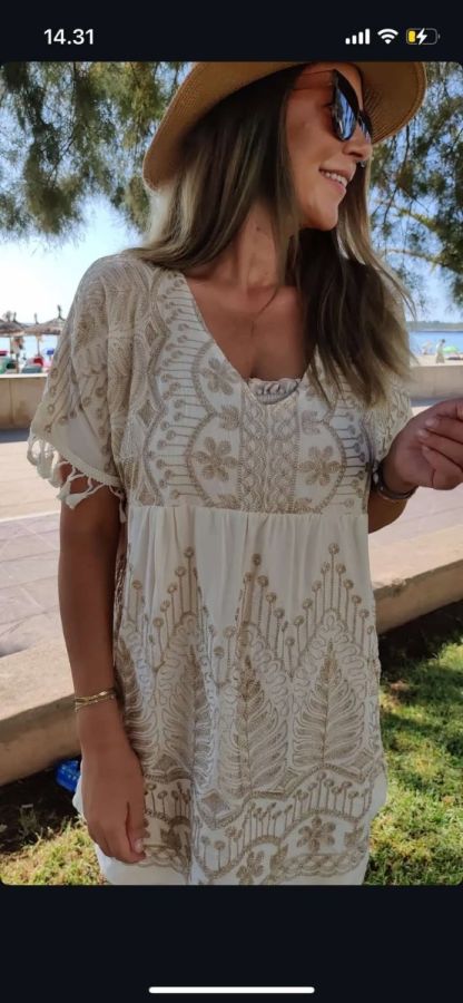 Phanie Mode Golden Tunika dress 392