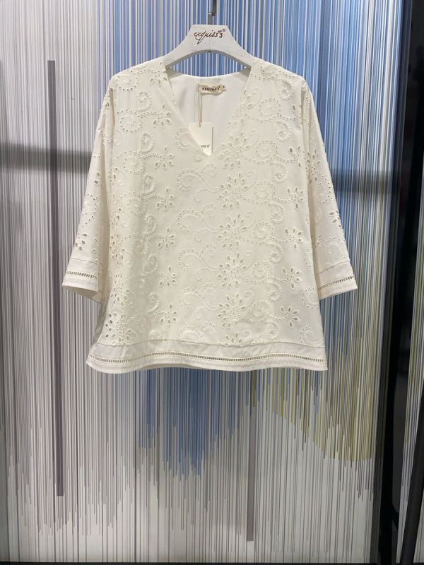 Chichi sommer t shirt i blonde 569 creme