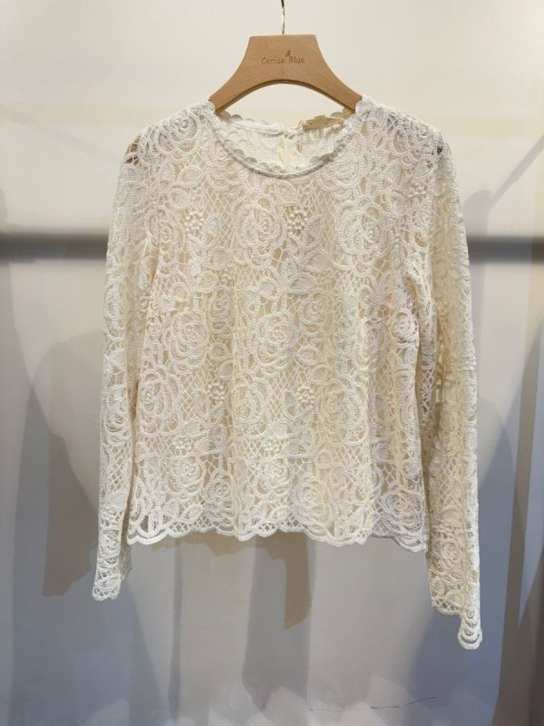 Cerise Blue blonde bluse 2482 creme