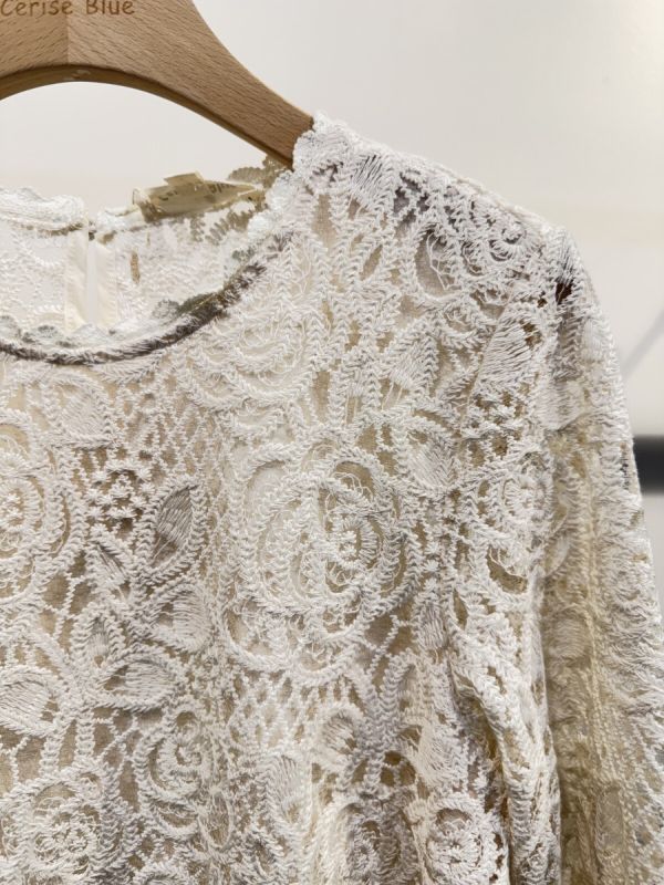 Cerise Blue blonde bluse 2482 creme