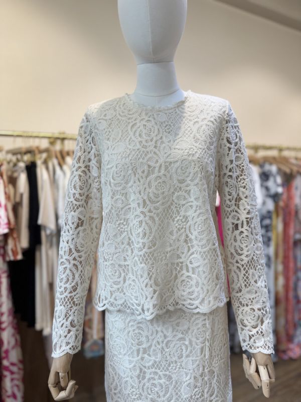 Cerise Blue blonde bluse 2482 creme