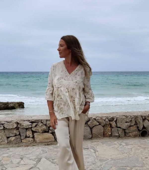 Phanie Mode Tunika Bluse 511 beige