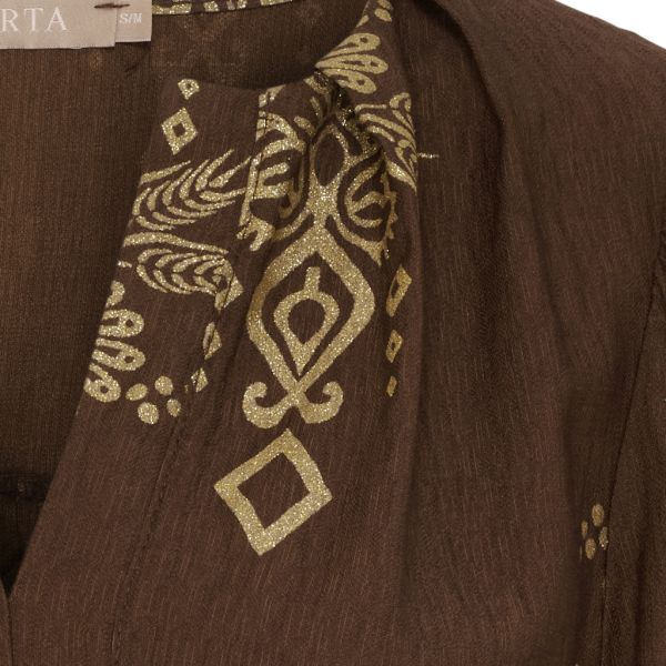 Marta De Chateau - Bayleaf skjorte bluse 7705 brun