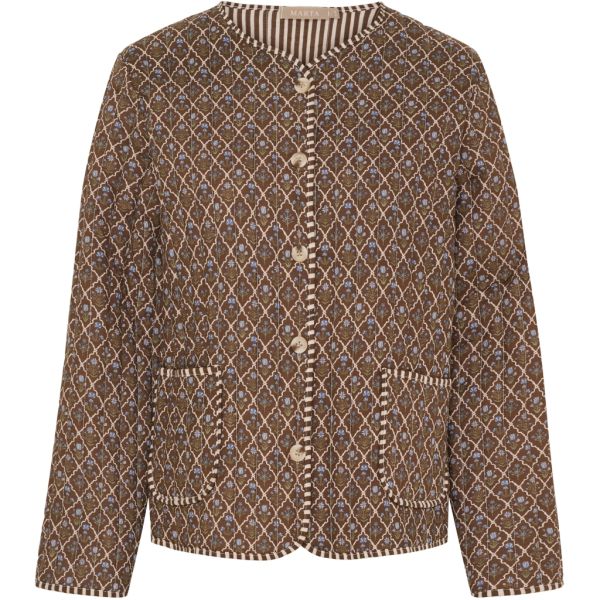 Marta De Chateau - Avril Quilt jakke 86567 brun print