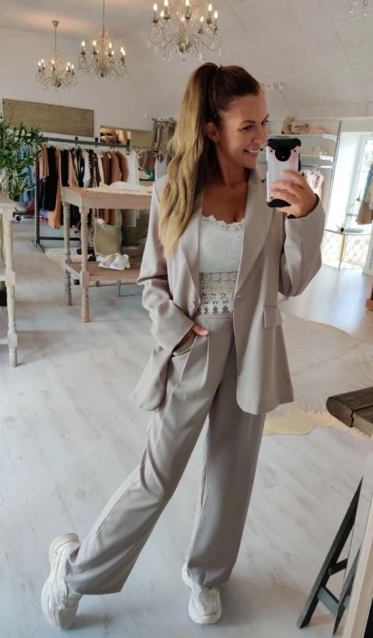 Prestila habit bukser taupe