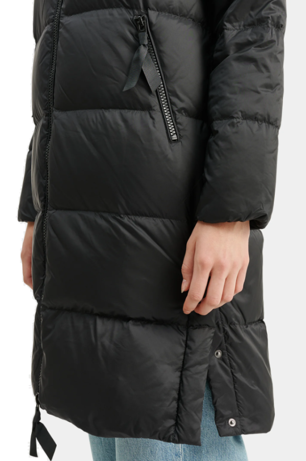 Rock and Blue Duna Sort lang vinterjakke dame