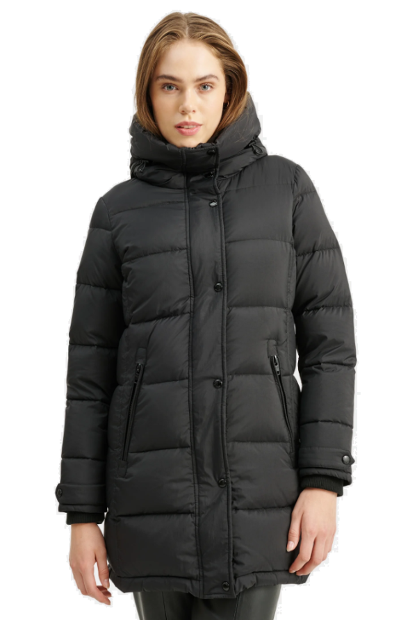 Rock and Blue Falcon Mid vinterjakke kvinde sort