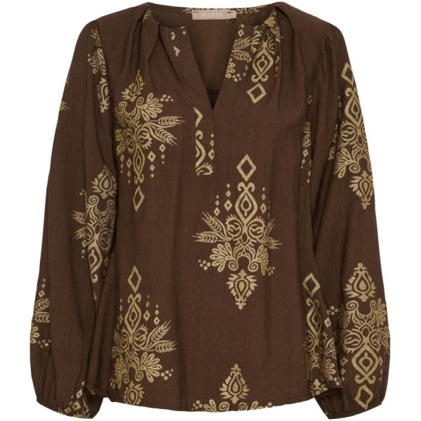 Marta De Chateau - Bayleaf skjorte bluse 7705 brun