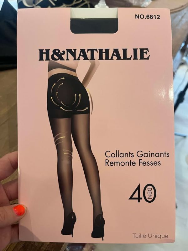 Nathalie tights - 40 den - Push up - sort