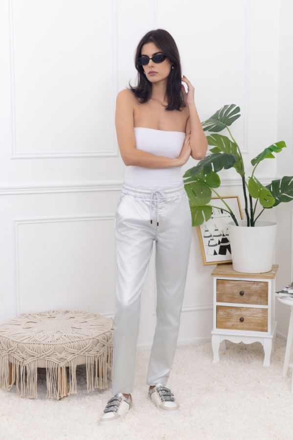 Folyrose Silver baggy pants