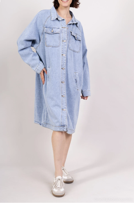 Esther h oversized denim kjole 