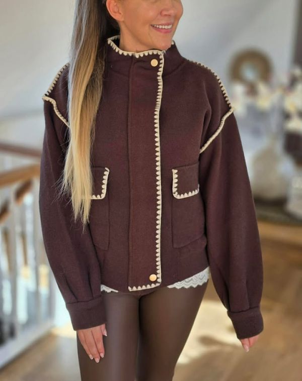 Esther H forårs cardigan jakke  brun