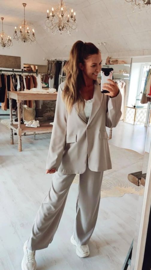 Prestila habit bukser taupe