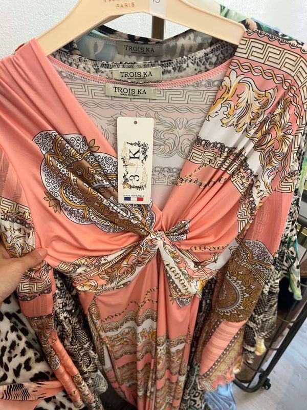 TROIS KA leo kjole - Peach Versa