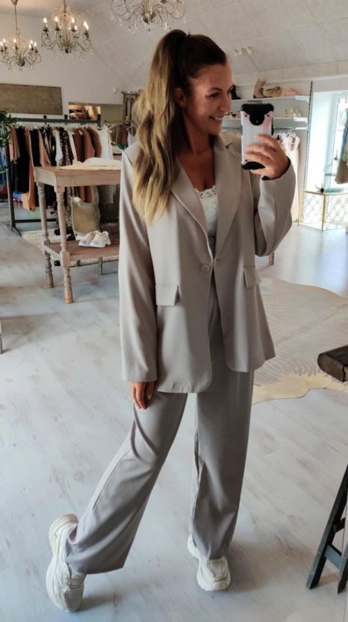 Prestila Blazer jakke taupe