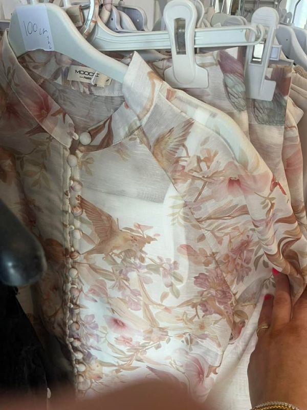 Moocci LUX flower sæt 0274 beige print