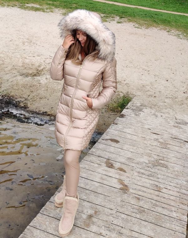 Rock and Blue Ciara mushroom vinterjakke med mushroom Faux Fur